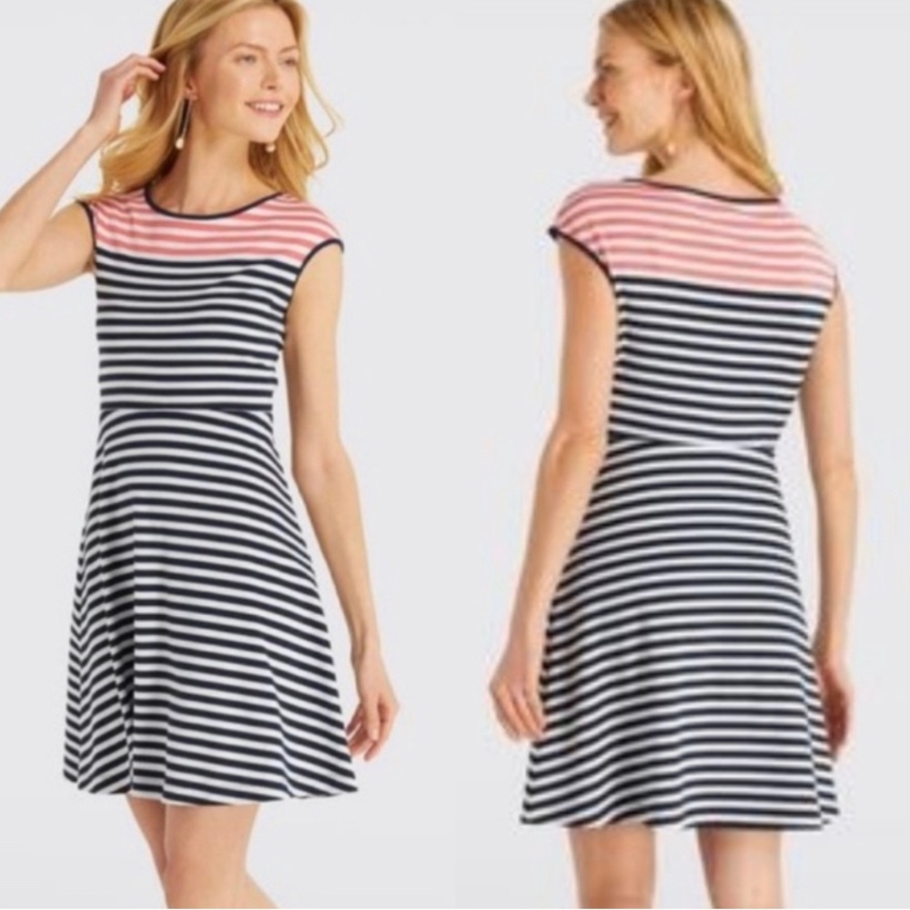 NWT | Draper James | A-Line Striped Dress | Size L